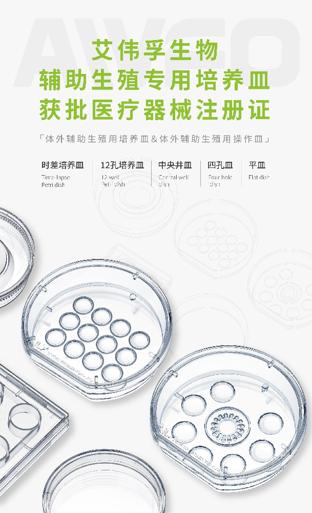 喜報 | 艾偉孚生物輔助生殖專用培養(yǎng)皿已獲批醫(yī)療器械注冊證！